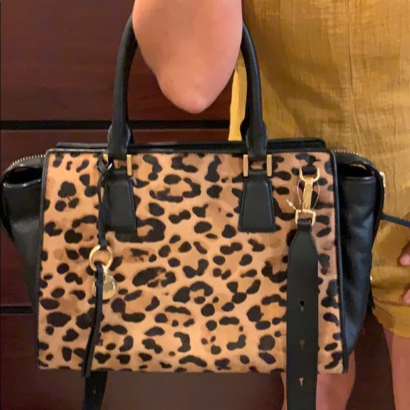 Cole Haan Handbags - Cole Haan Printed Haircalf Square Satchel